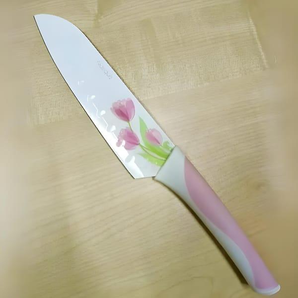 Premium 5 Pcs Flower Print Knife Set – Long-Lasting Stainless Steel Blades
