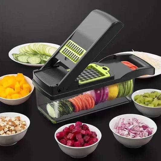 16-in-1 Vegetable Cutter & Chopper – Multifunctional Slicer, Dicer, Peeler & Fruit Cutter