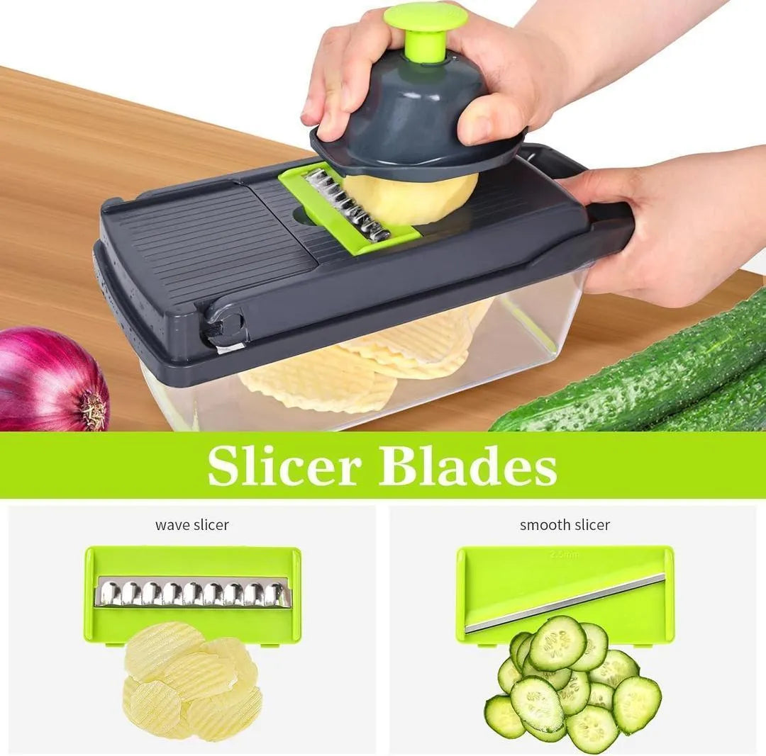 16-in-1 Vegetable Cutter & Chopper – Multifunctional Slicer, Dicer, Peeler & Fruit Cutter