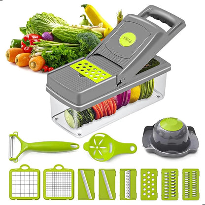16-in-1 Vegetable Cutter & Chopper – Multifunctional Slicer, Dicer, Peeler & Fruit Cutter