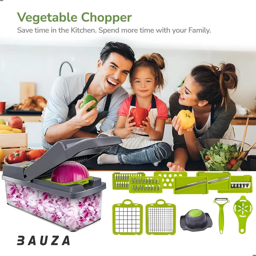 16-in-1 Vegetable Cutter & Chopper – Multifunctional Slicer, Dicer, Peeler & Fruit Cutter