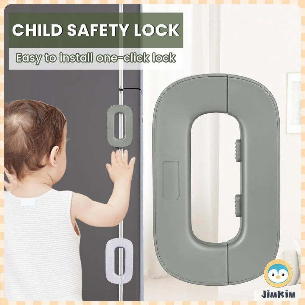 Multi-Purpose Child Safety Lock – Fridge, Cabinet, Cupboard & Drawer Lock (Punch-Free)