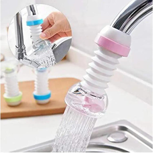Kitchen Tap Faucet Extender – 360° Rotating Water Saving Nozzle (Pack of 2) | Multipurpose Sink Spray Extender
