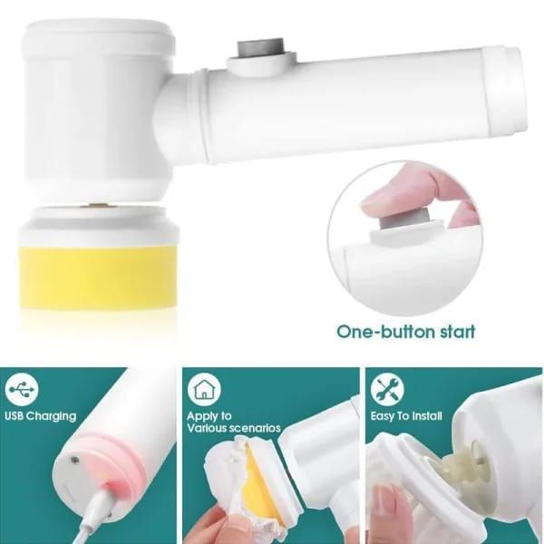 Multifunctional Electric Spin Scrubber – Automatic Spin Cleaning Brush for Home & Bathroom Cleaning