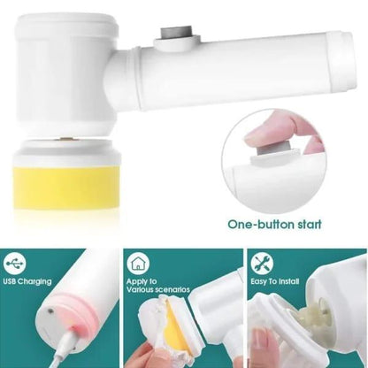 Multifunctional Electric Spin Scrubber – Automatic Spin Cleaning Brush for Home & Bathroom Cleaning