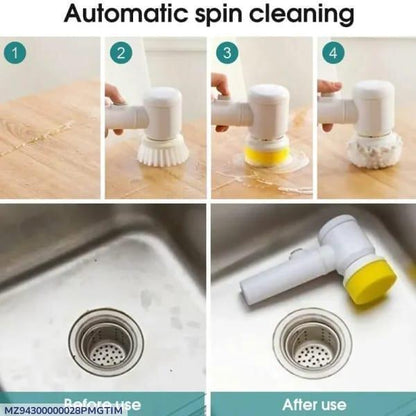 Multifunctional Electric Spin Scrubber – Automatic Spin Cleaning Brush for Home & Bathroom Cleaning