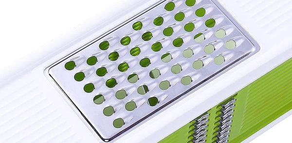 Multifunctional Vegetable Slicer & Grater – 4 Blade Food Prep Tool (ABS + Stainless Steel)