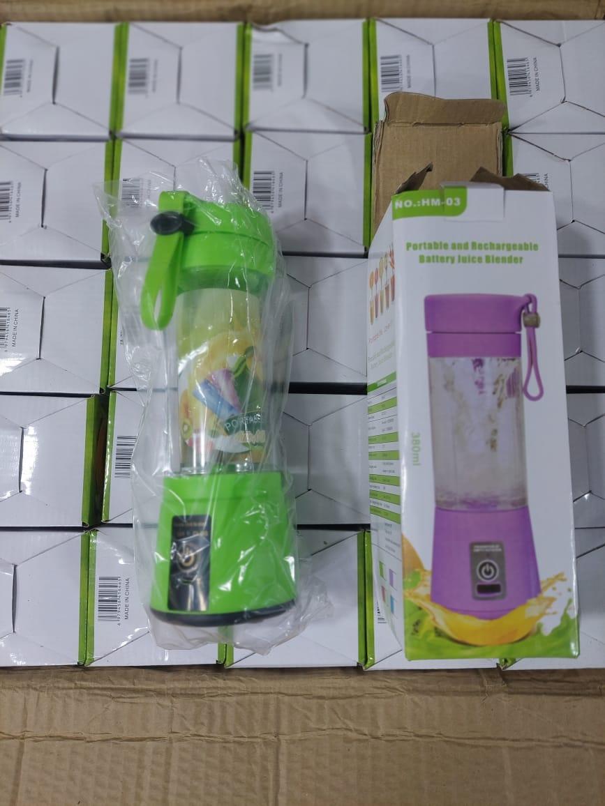 ⚡ 6-Blade Rechargeable Portable Juicer Blender – USB Electric Smoothie Maker | On-the-Go Fruit Mixer (1 Pc)