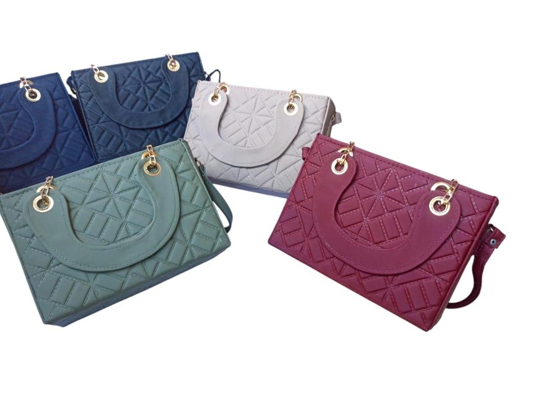 Quilted PU Leather Top Handle Handbag