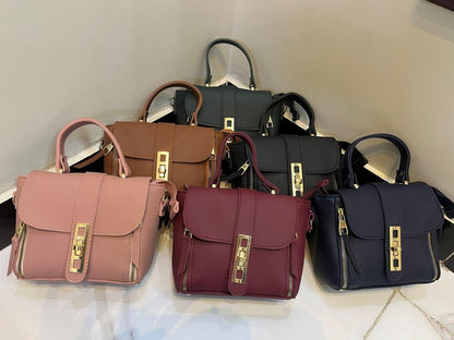 Girls’ Mini Crossbody Bag – Black | Multipurpose Rexine Handbag