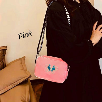 Girls’ Butterfly Crossbody Bag – Multicolor Rexine