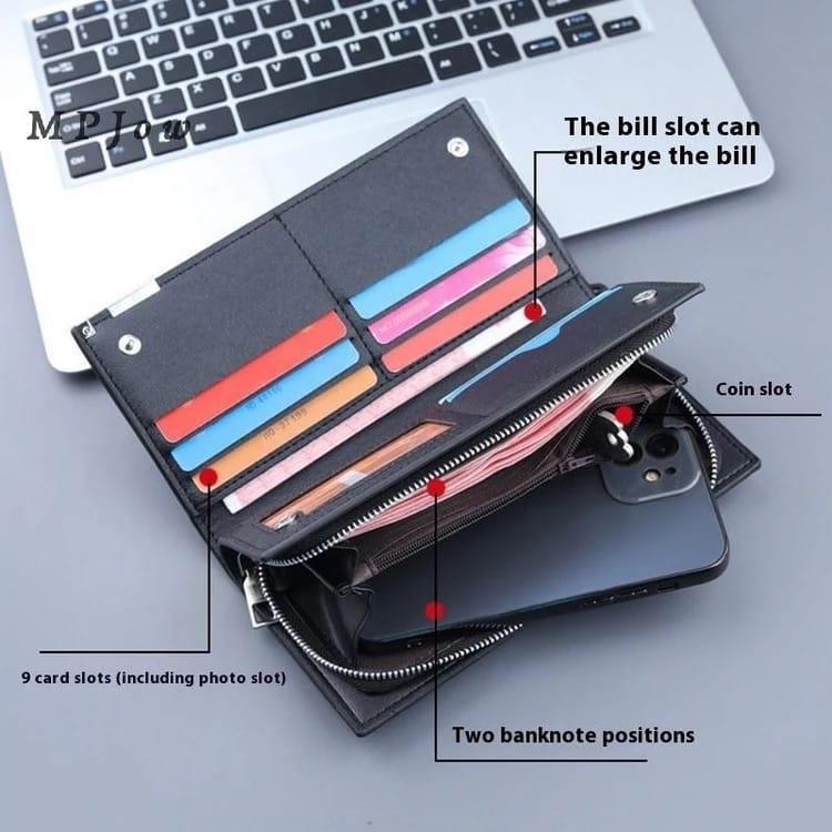 ✨ Premium Leather Unisex Wallet – Black & Brown ✨