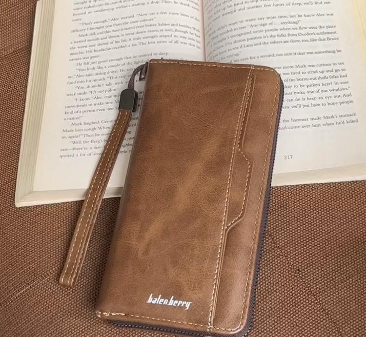 ✨ Classic PU Leather Unisex Wallet – Black & Brown ✨