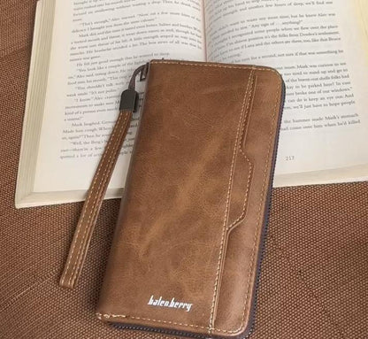 ✨ Classic PU Leather Unisex Wallet – Black & Brown ✨