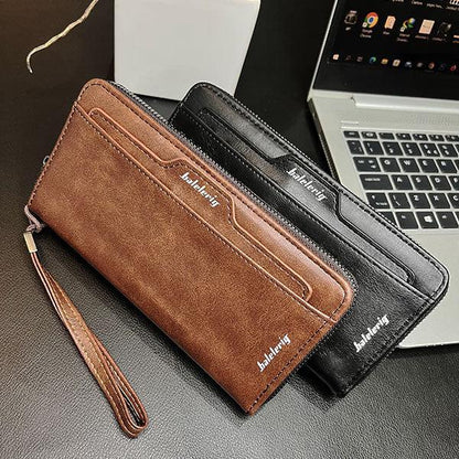 ✨ Classic PU Leather Unisex Wallet – Black & Brown ✨