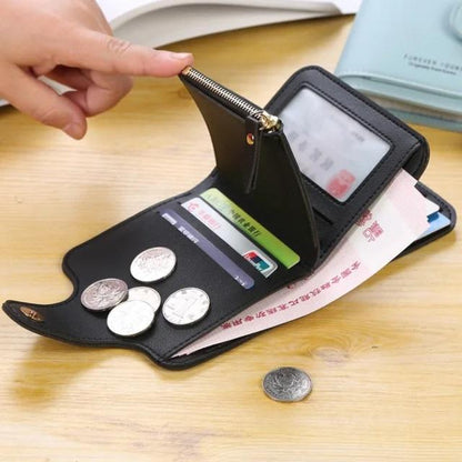 ✨ PU Leather Short Wallet – Compact & Stylish ✨