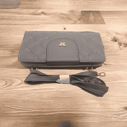 🦋 Elegant Women’s Embroidered PU Leather Clutch – Butterfly Design