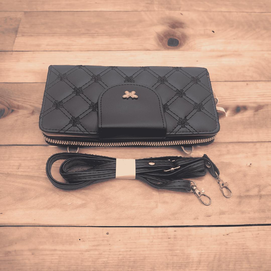 🦋 Elegant Women’s Embroidered PU Leather Clutch – Butterfly Design