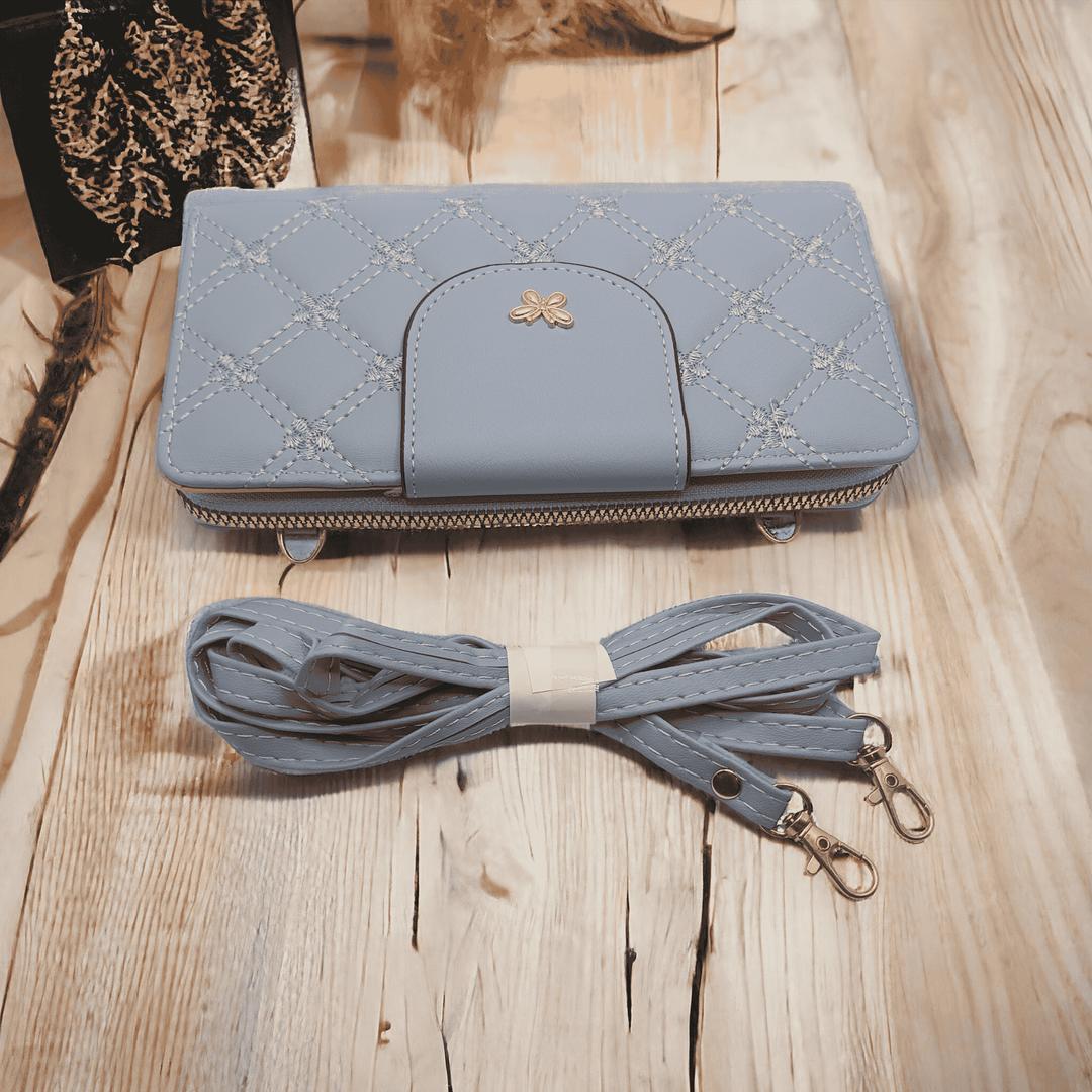 🦋 Elegant Women’s Embroidered PU Leather Clutch – Butterfly Design