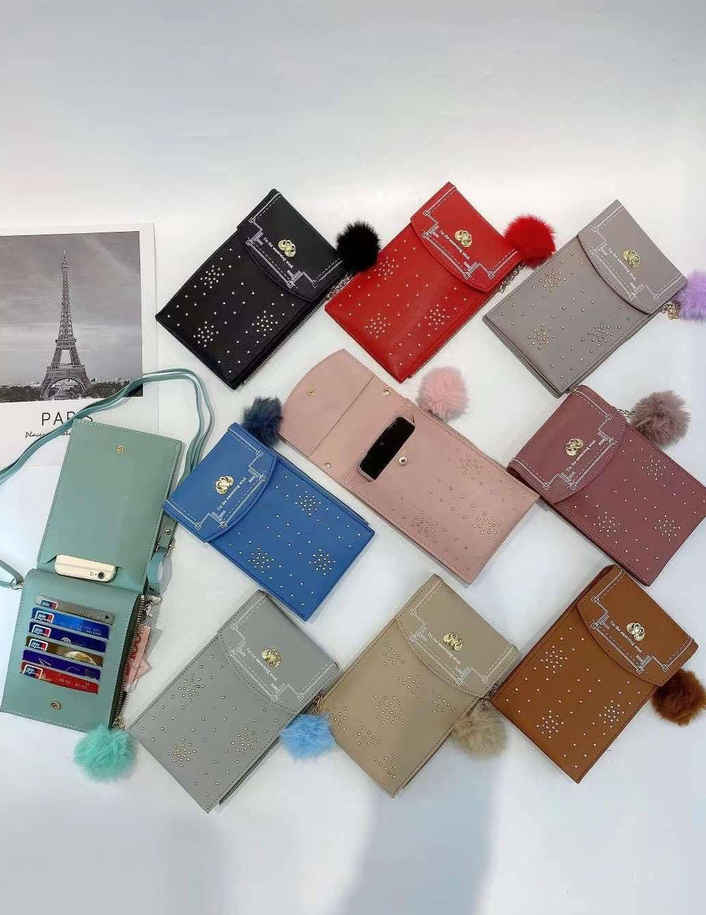 🎀 Women’s PU Leather Crossbody Purse – Compact & Stylish