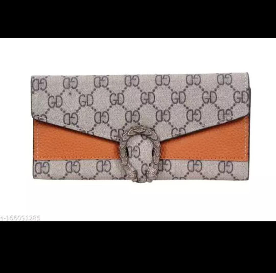 ✨ Women’s PU Leather Tri-Fold Clutch Wallet – Slim & Stylish