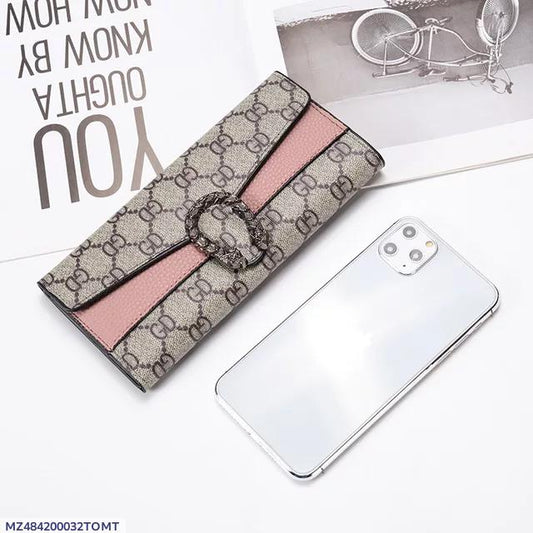 ✨ Women’s PU Leather Tri-Fold Clutch Wallet – Slim & Stylish