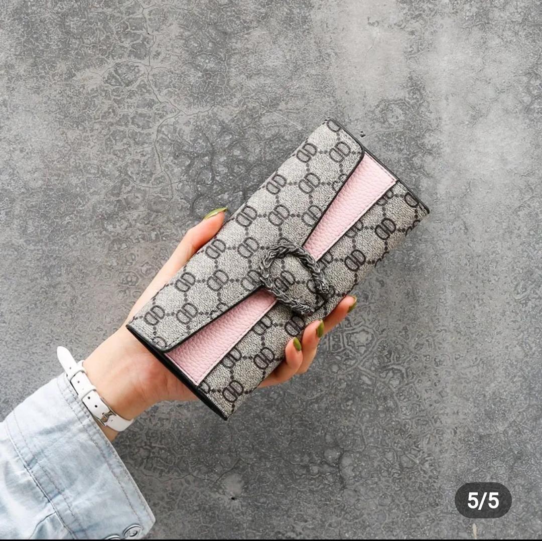 ✨ Women’s PU Leather Tri-Fold Clutch Wallet – Slim & Stylish