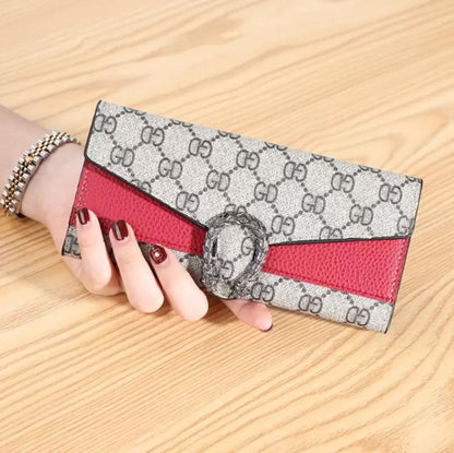 ✨ Women’s PU Leather Tri-Fold Clutch Wallet – Slim & Stylish