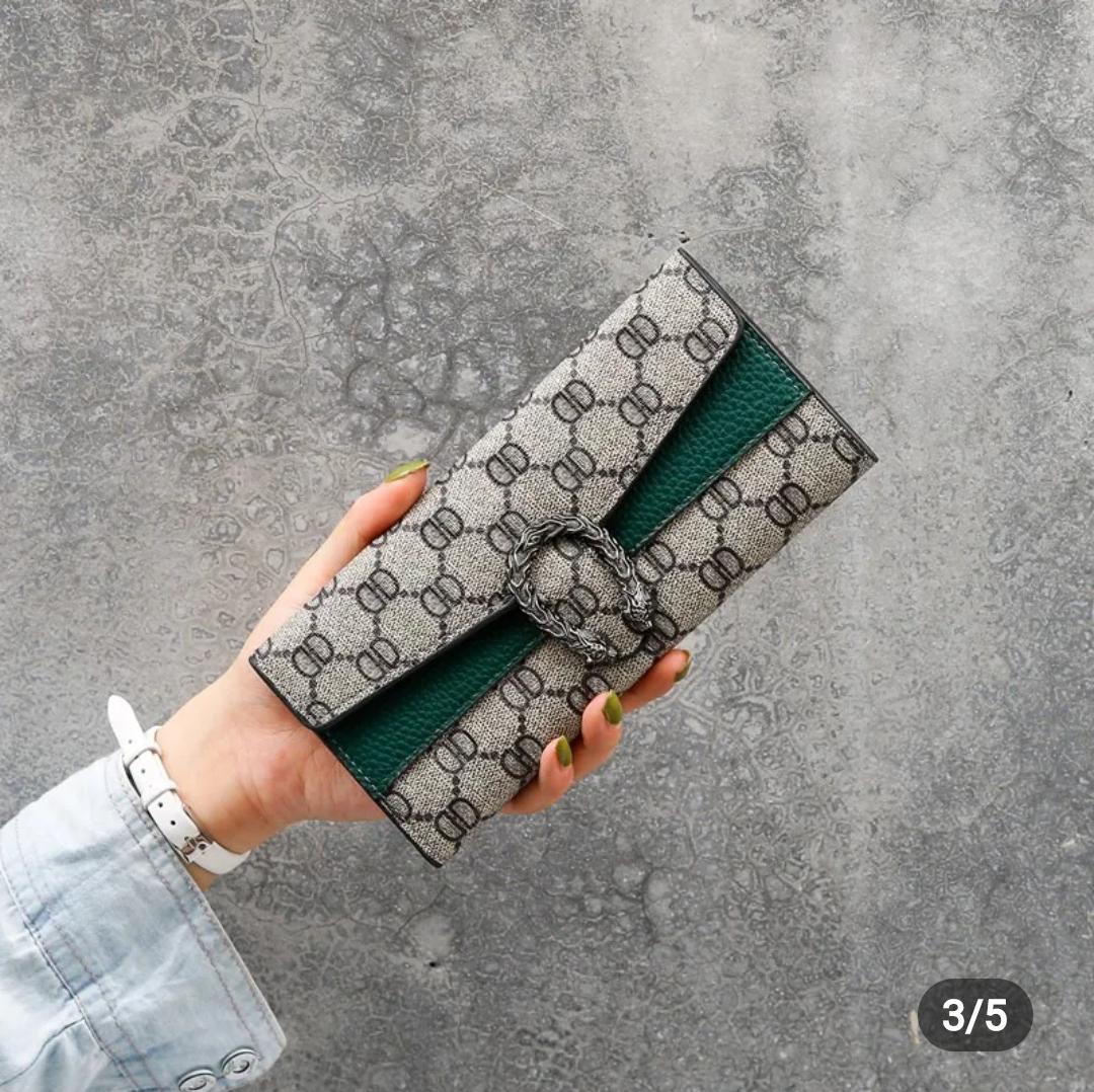 ✨ Women’s PU Leather Tri-Fold Clutch Wallet – Slim & Stylish