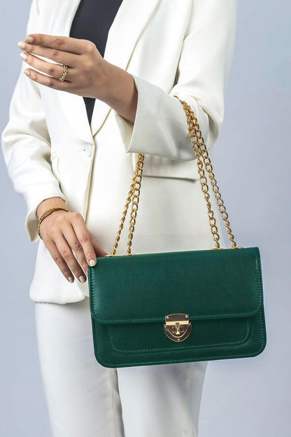 Girls' PU Leather Shoulder Bag – Unique Design, Compact & Stylish Handbag