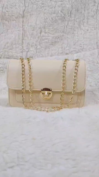 Girls' PU Leather Shoulder Bag – Unique Design, Compact & Stylish Handbag