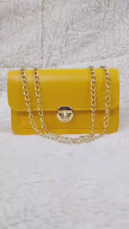 Girls' PU Leather Shoulder Bag – Unique Design, Compact & Stylish Handbag